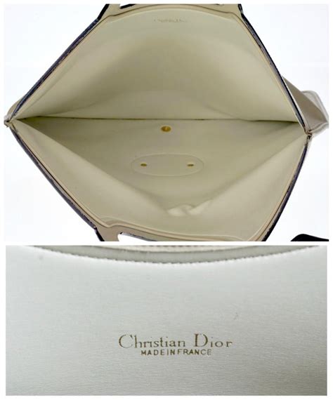 vintage dior clutch labels|christian Dior foldable clutch.